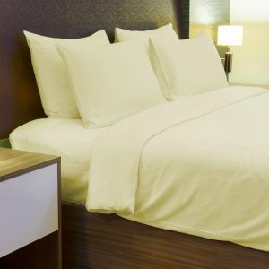 Superior Hotel Quality 600 Thread Count 100% Cotton Fitted Sheet Cream