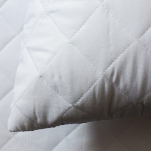 Zipped King Size Extra Large Quilted Cotton Blend Pillow Protector Pair 47cm x 90cm