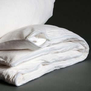 Anti-Allergy 100% Cotton Zipped Duvet Protector Fully Encased Non-Quilted