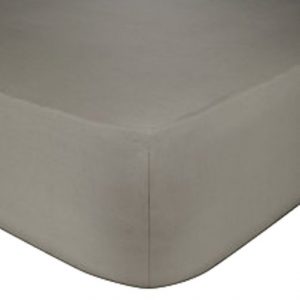 Egyptian Cotton 200 Thread Count Satin Weave Fitted Sheet Pewter