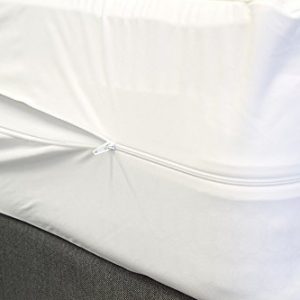 Fully Encased Waterproof Antibacterial Anti-Bed Bug Mattress Protector with Zip Closure - Pillow Protectors Available