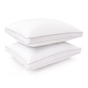 Luxury Twin Pack Gusset Pillows 3cm Side Wall - Box Pillow