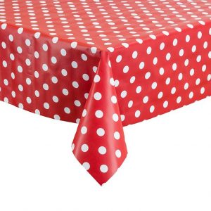 PVC Tablecloth Dotty Spot  Available in 4 Colours and Sizes