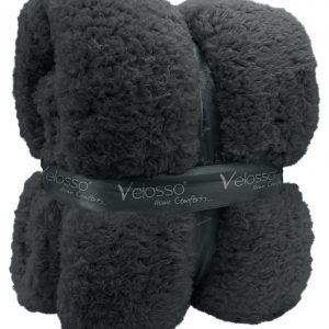 Teddy Fleece Sherpa Throws - Soft Warm & Cosy Plush Throw Choice Of Colours