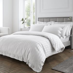 Superior 400 Thread Count Certified Egyptian Cotton Sateen Bed Linen White