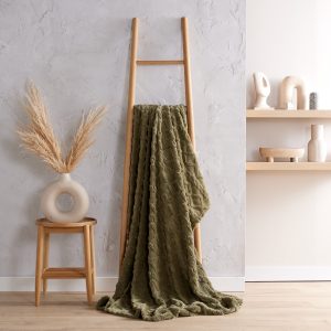 Soft & Cosy Cable Knit Plain Dye Ultra Plush Jacquard Sherpa Fleece Throw 140 x 200 cms. Available in a range of colours