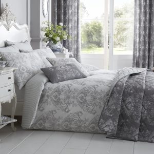 Cotton Rich Toile Printed Easy Care Duvet Cover Set 200 Thread Count