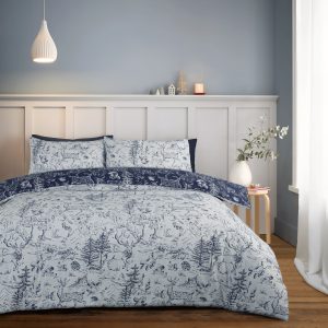 Life from Coloroll Dakota Printed Brushed Cotton Rich Duvet Cover & Pillowcase Set
