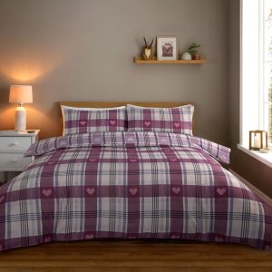 Life from Coloroll Hartley Printed Brushed Cotton Rich Duvet Cover & Pillowcase Set